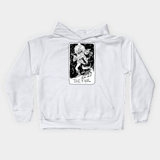 The Fool Skeleton Tarot Card Kids Hoodie